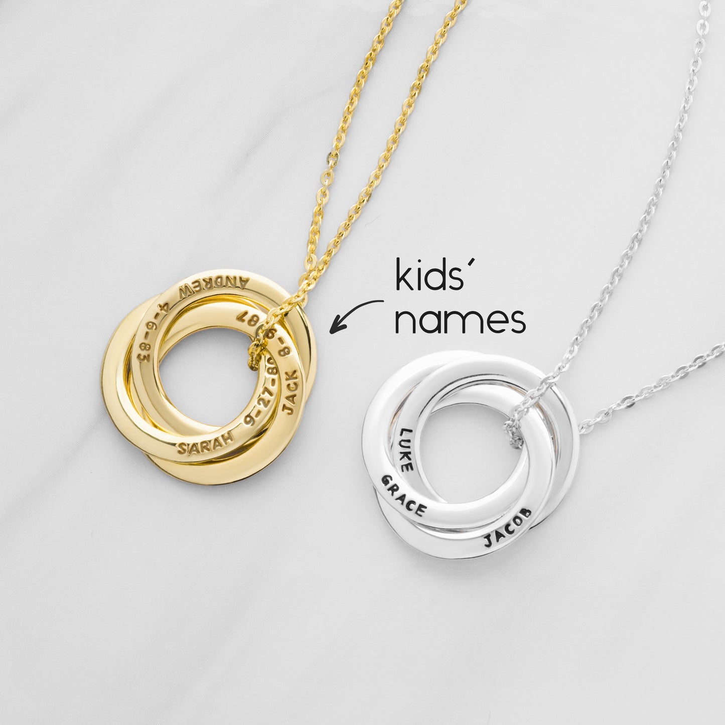 Personalized Grandma Gift, Children Name Necklace