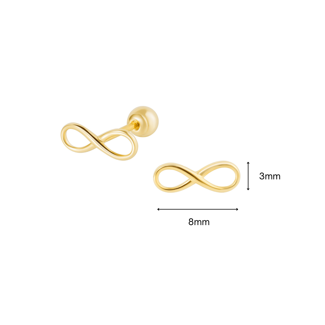 14K SOLID GOLD ETERNITY PIERCING