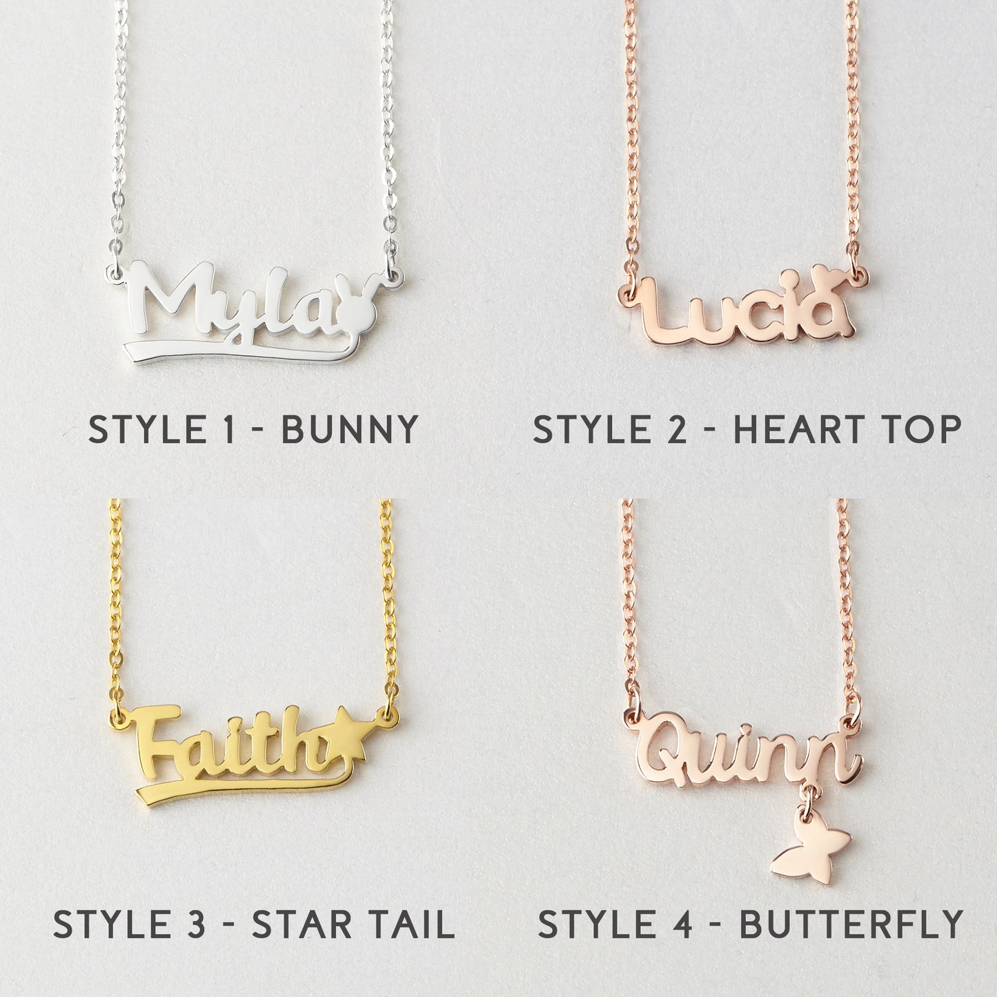 Little Baby Girl Name Necklace