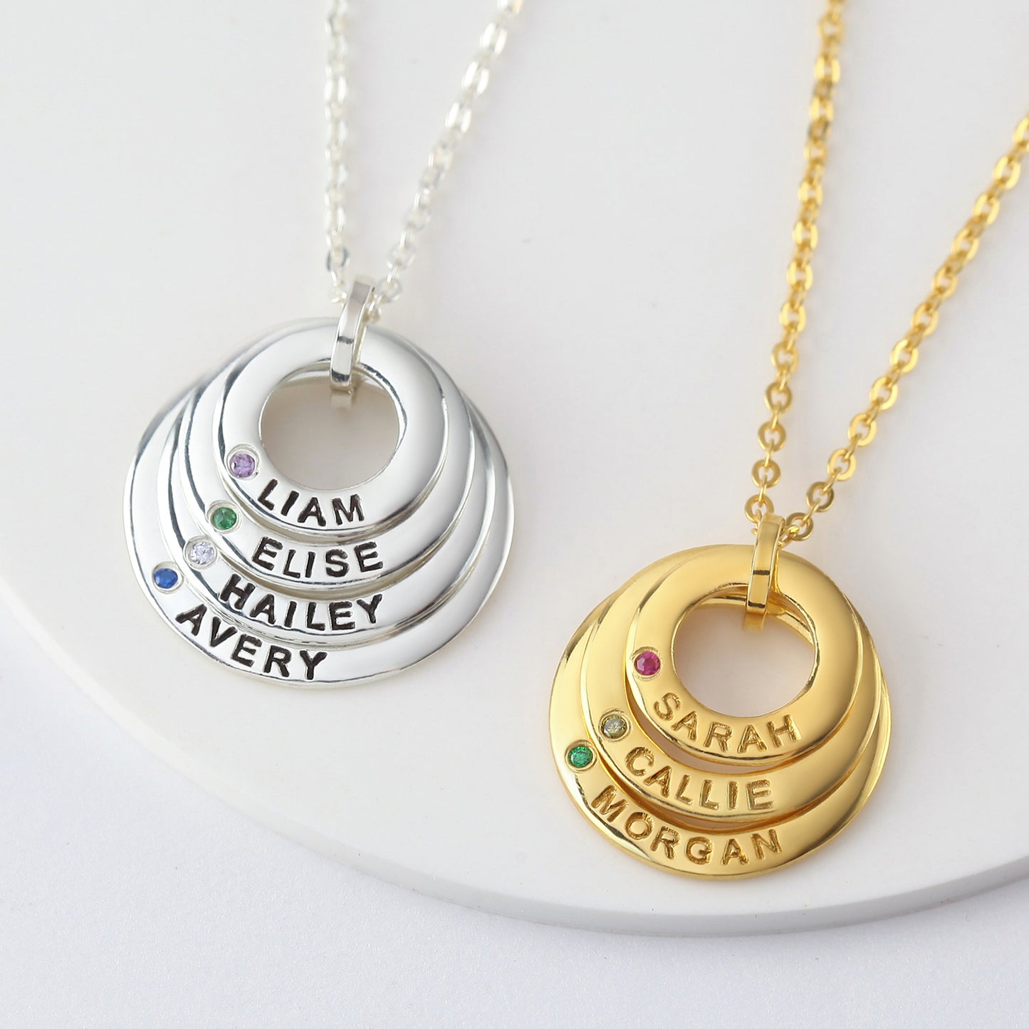 Mom Necklace With Kids Names