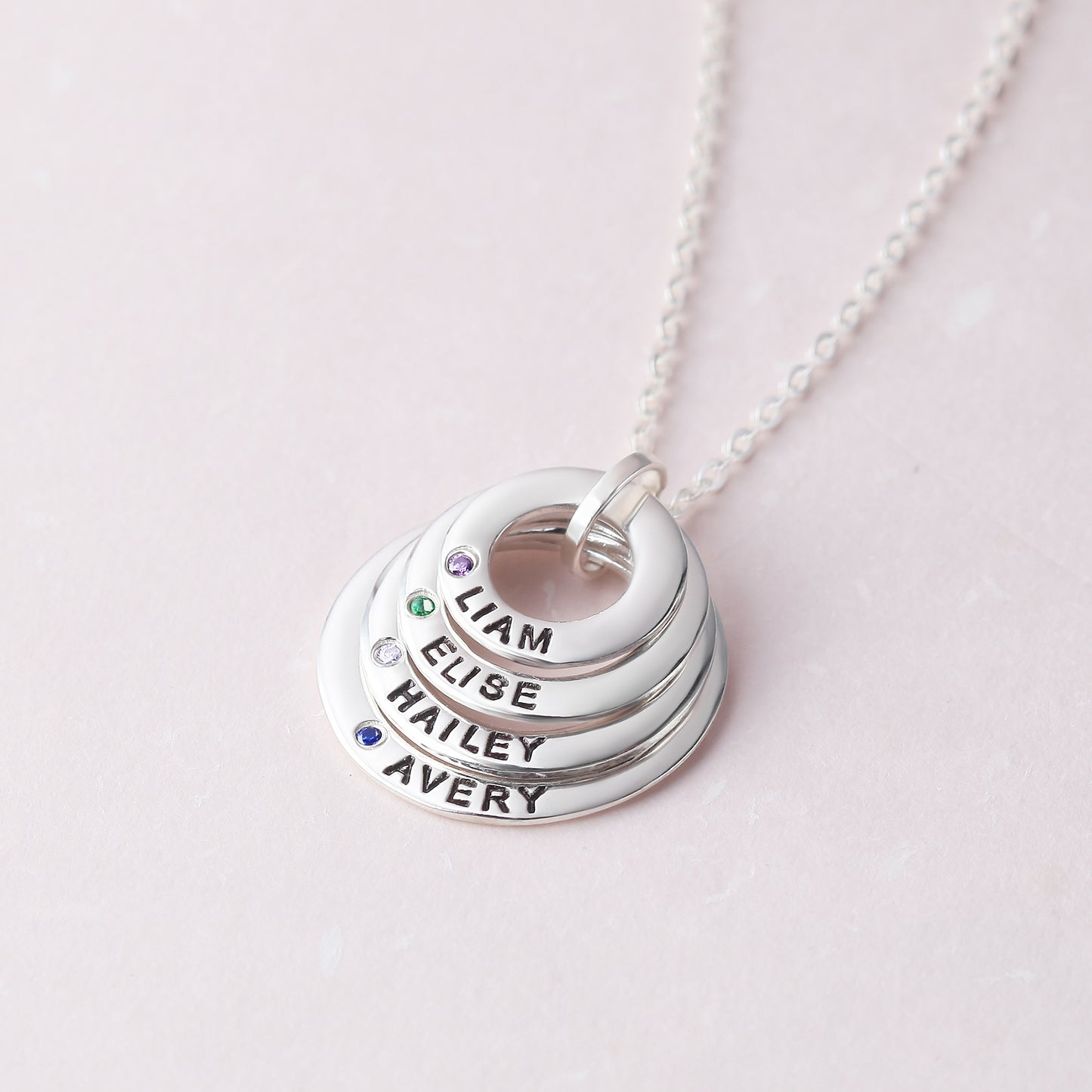 Mom Necklace With Kids Names