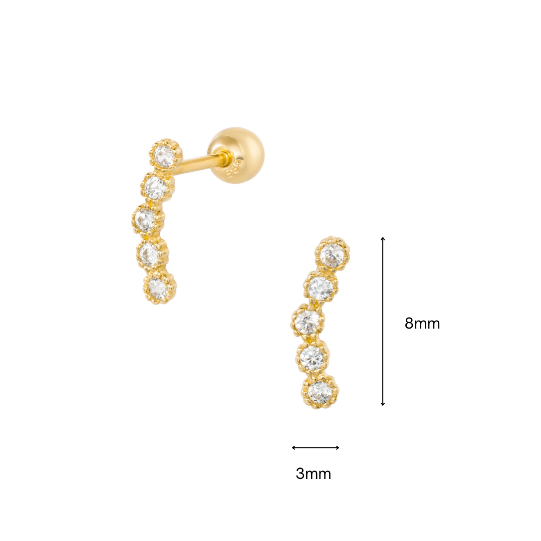 14K SOLID GOLD XAVIA PIERCING