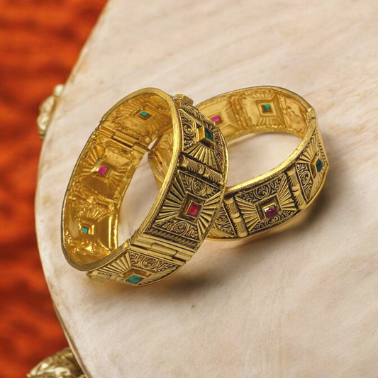 The Elegance Gold-Plated Bangles