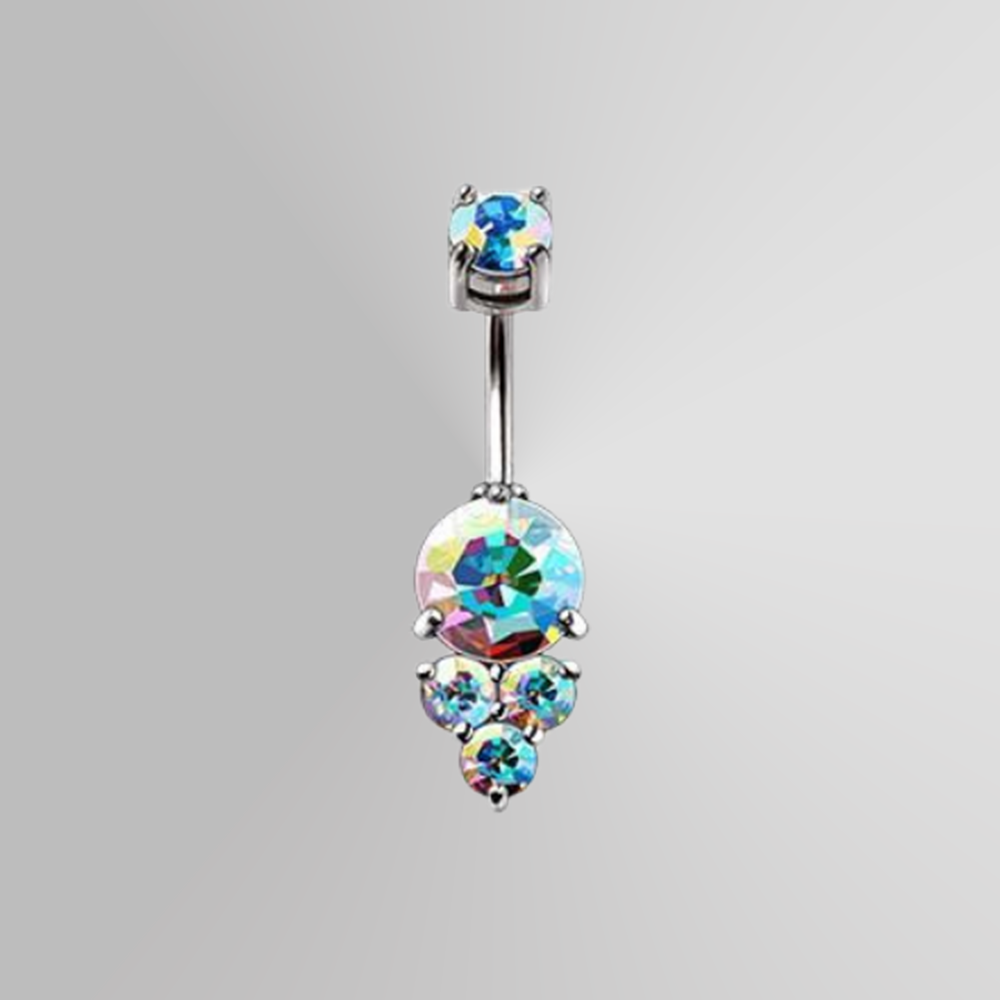 316L Stainless Steel Enchanted Aurora Borealis Navel Rings