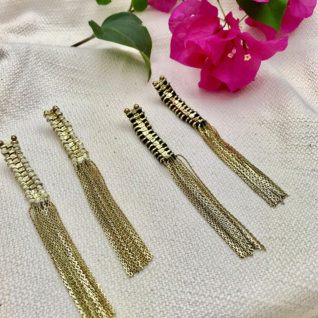 Temple Tassel Earrings