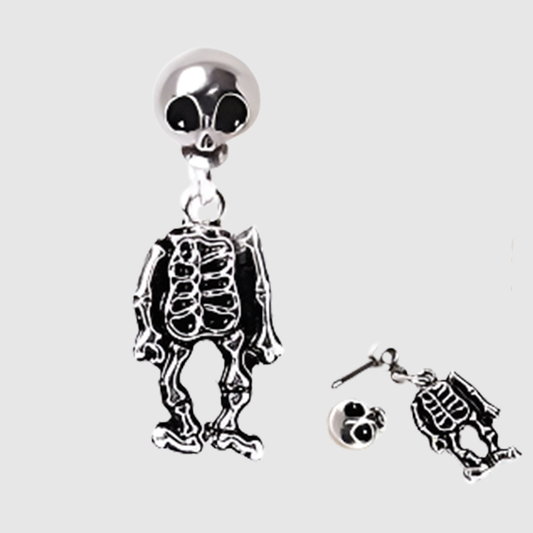 Skeleton Dangle Two-Part Earrings (1 Pair)