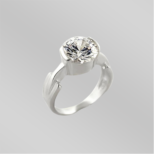 32125 High-Polished 925 Sterling Silver Ring with