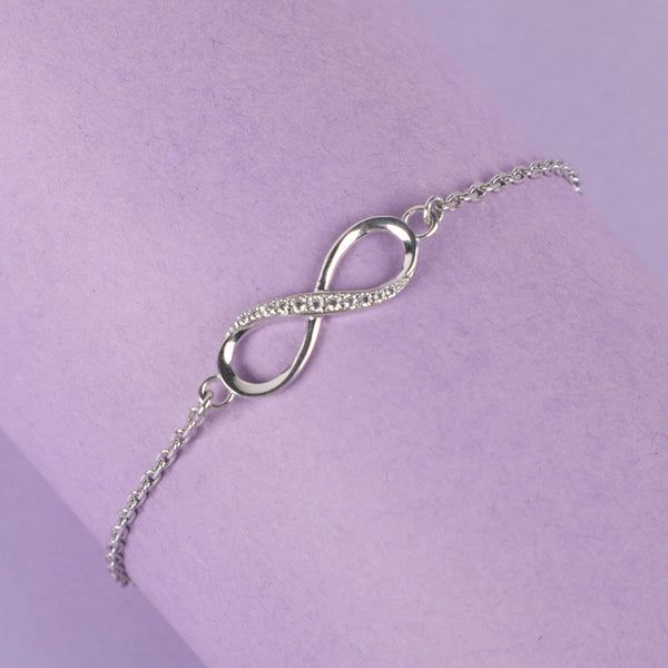 Sterling Silver Infinity Bracelet