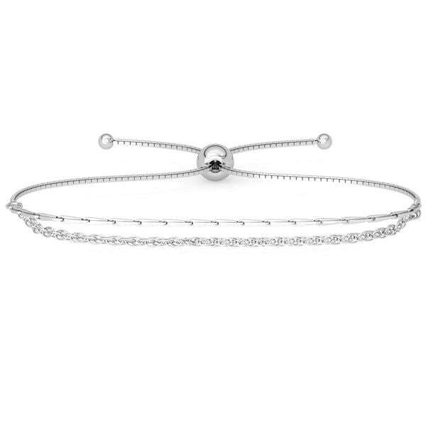 Silver Double chain Bracelet