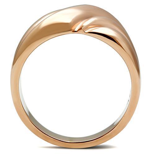 GL214 - IP Rose Gold Brass Ring