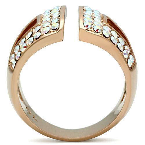 GL222 - Brass Ring with Top Grade Crystal