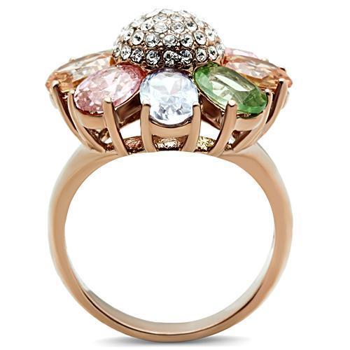 GL224 - Brass Ring with AAA Grade CZ  in