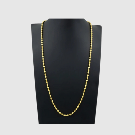 Beads Design Gold Pleated chain