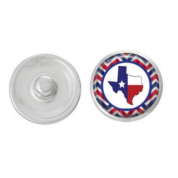 State - Snap Jewelry - Texas Themed Snaps Pair