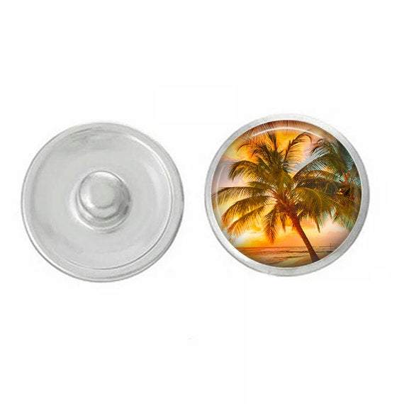 Palm Tree - Snap Jewelry Compatible