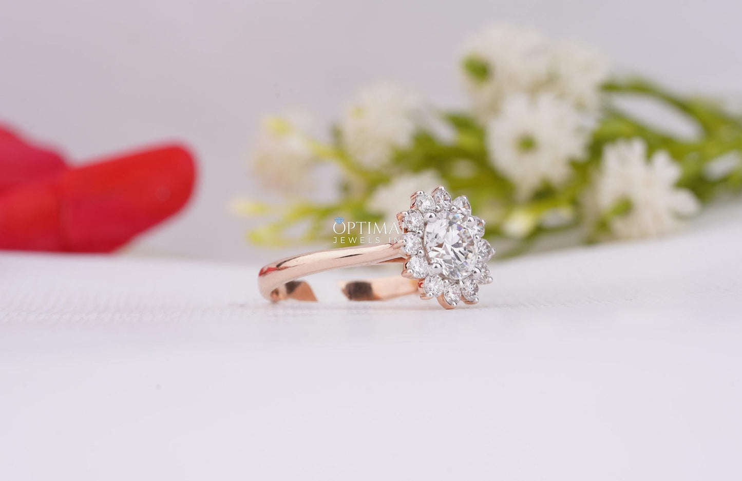 IGI Certified Round Lab Grown Diamond Ring