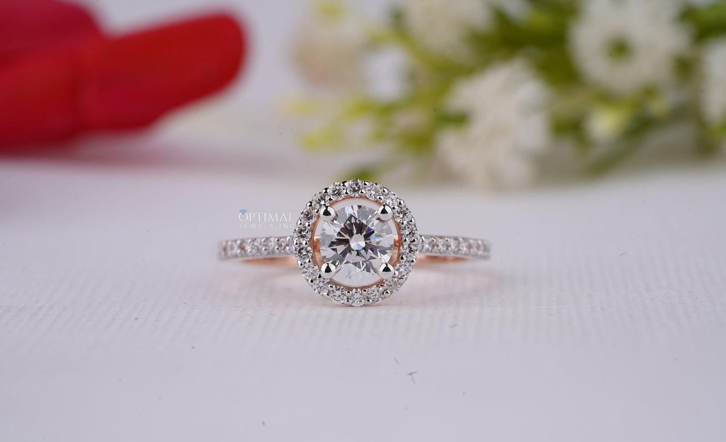 Brilliant Round Cut Lab Diamond Wedding Ring