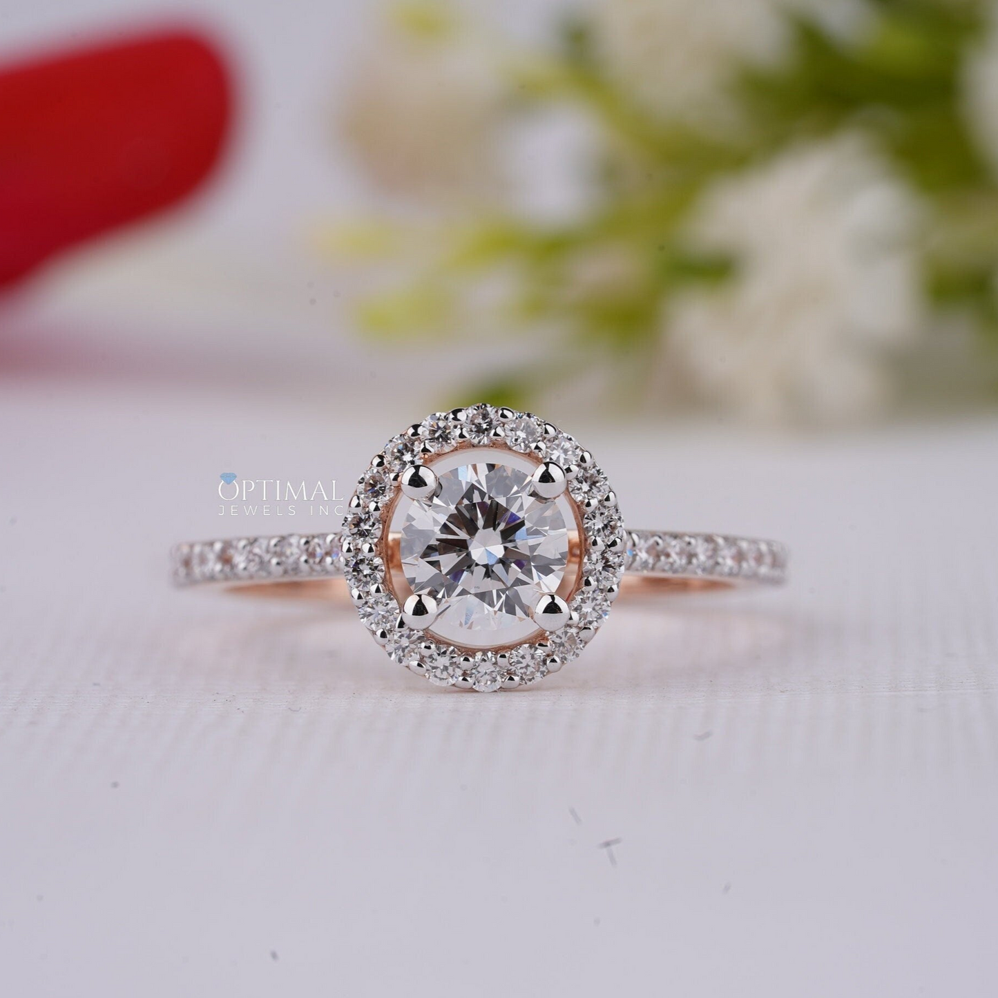 Brilliant Round Cut Lab Diamond Wedding Ring