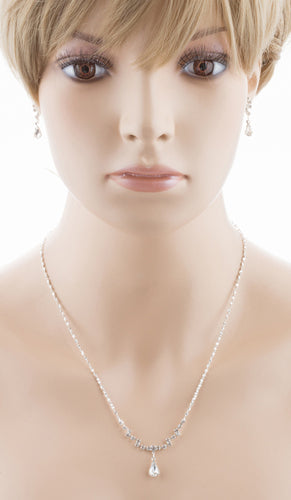 Simple Teardrop Necklace Set