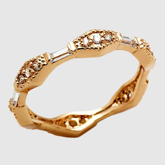 LO3553 - Rose Gold Brass Ring