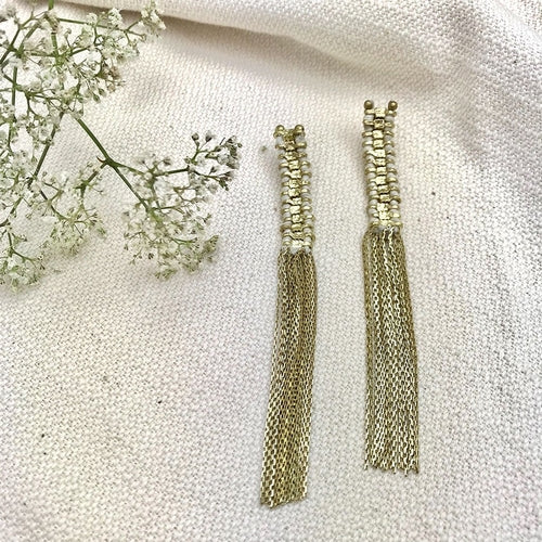 Temple Tassel Earrings