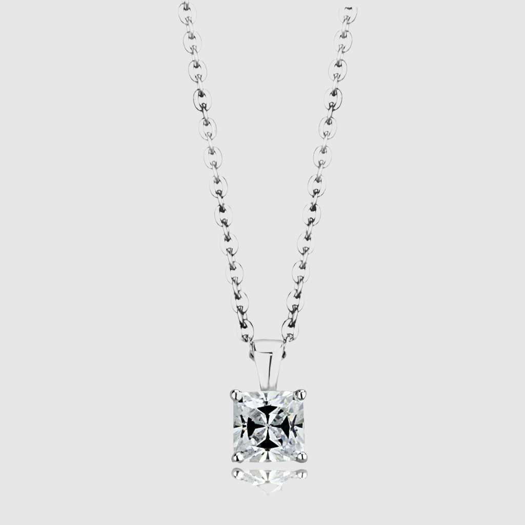 LOS893 - Rhodium 925 Sterling Silver Chain Pendant