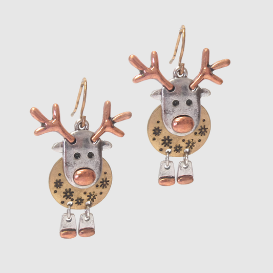 Christmas Rudolph Reindeer Earrings