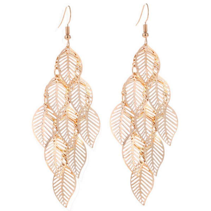 Dangling Leaf Earrings