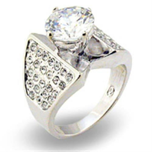 S22110 - Rhodium 925 Sterling Silver Ring