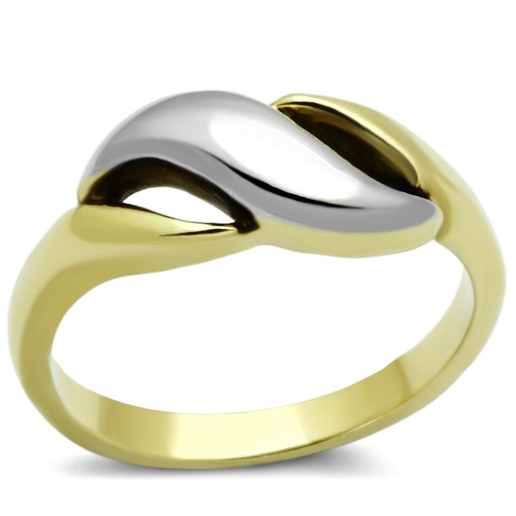 TK1089 - Two-Tone IP Gold (Ion Plating) Ring