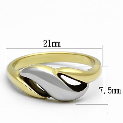 TK1089 - Two-Tone IP Gold (Ion Plating) Ring