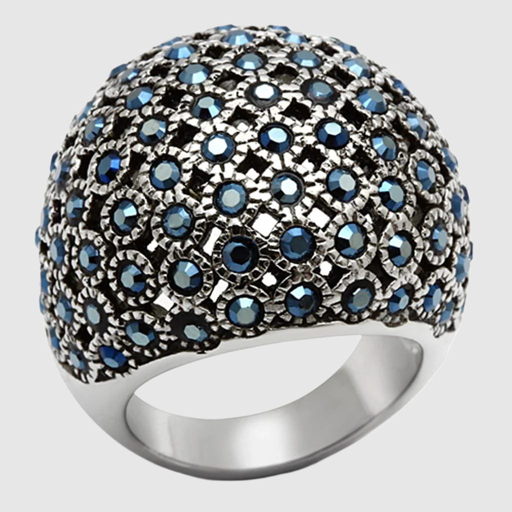 TK1143 - High polished Ring with Top