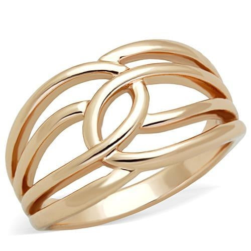 TK1696 - IP Rose Gold(Ion Plating) Stainless Steel Ring