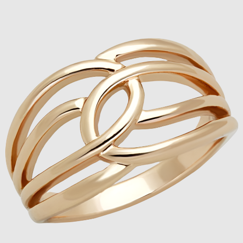 TK1696 - IP Rose Gold(Ion Plating) Stainless Steel Ring