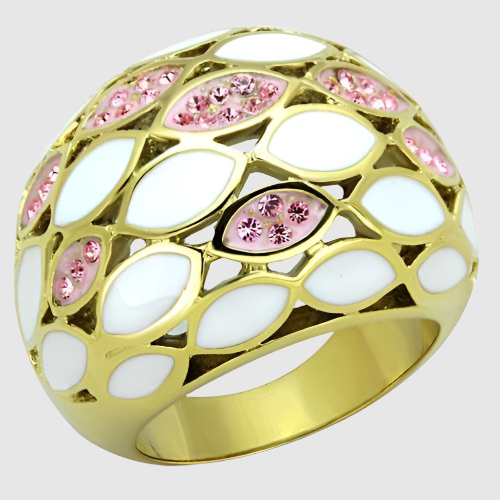 TK1742 - IP Gold Ring with Top Grade