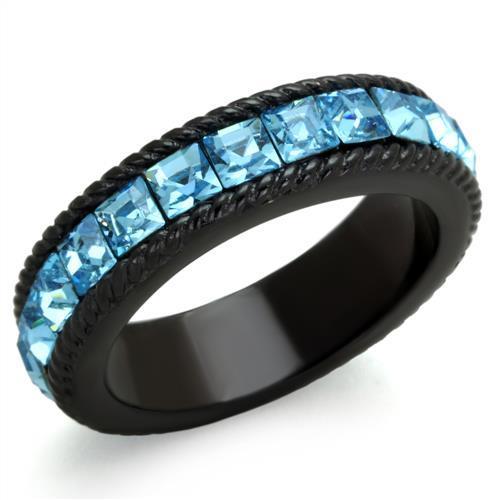 TK1867 - IP Black(Ion Plating) Stainless Steel Ring