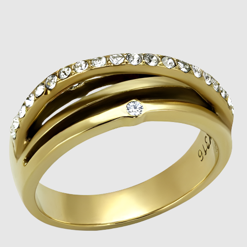 TK2611 - IP Gold Ring with Top Grade