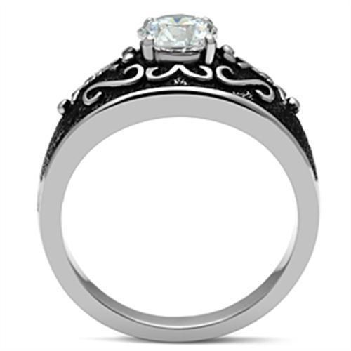 TK373 - High polished (no plating) Stainless Steel Ring