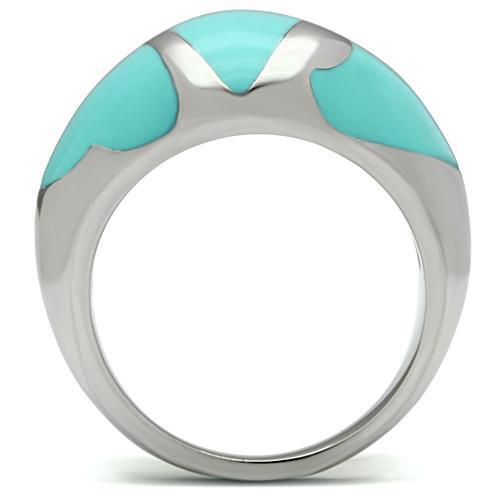 TK509 Stainless Steel Ring with Epoxy in