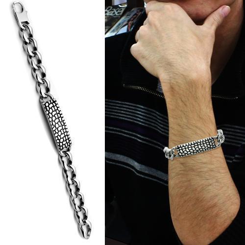 TK566 - High polished (no plating) Stainless Steel Bracelet