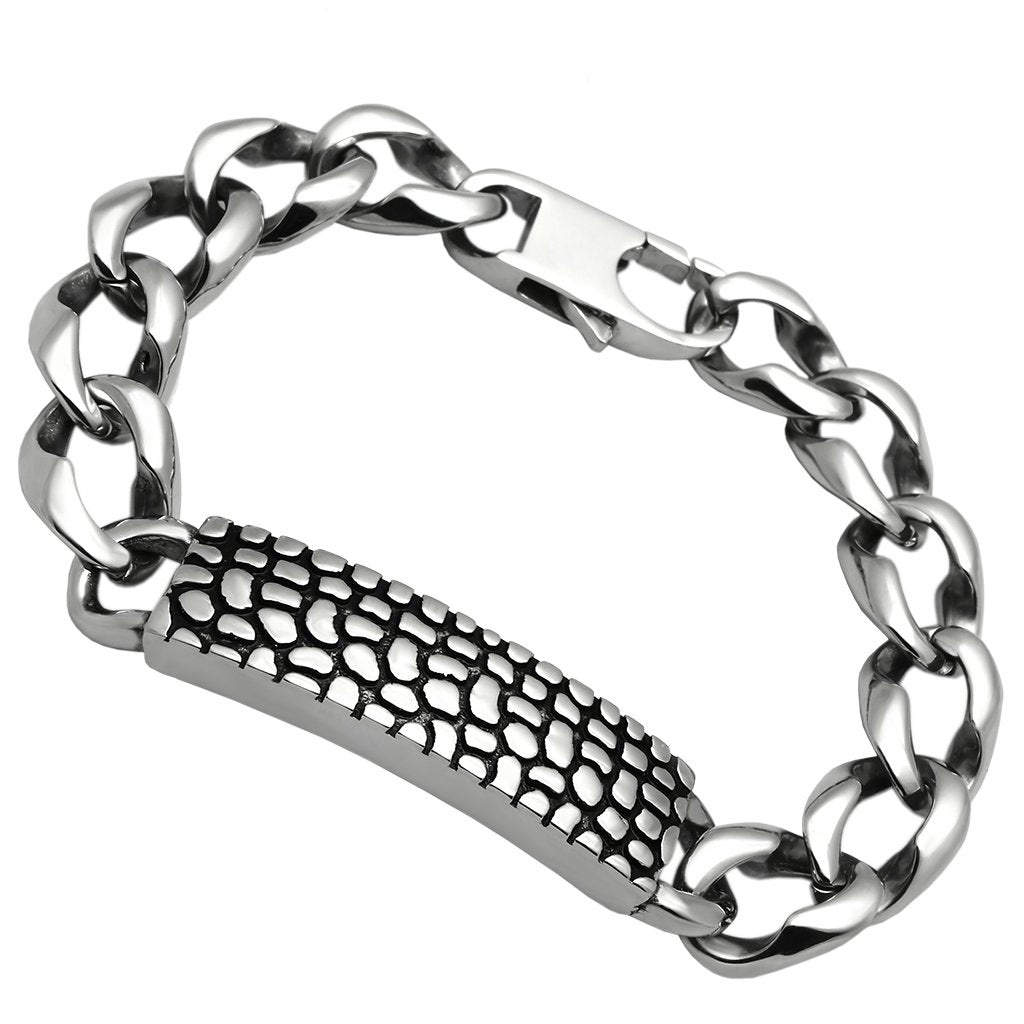 TK566 - High polished (no plating) Stainless Steel Bracelet