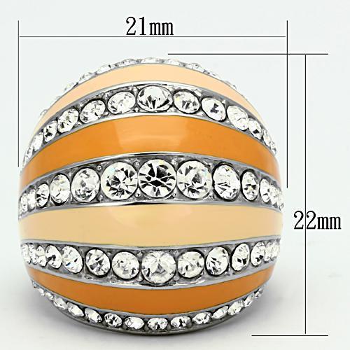 TK798 - High polished (no plating) Ring with Top Grade