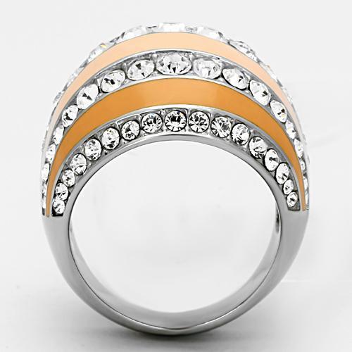 TK798 - High polished (no plating) Ring with Top Grade