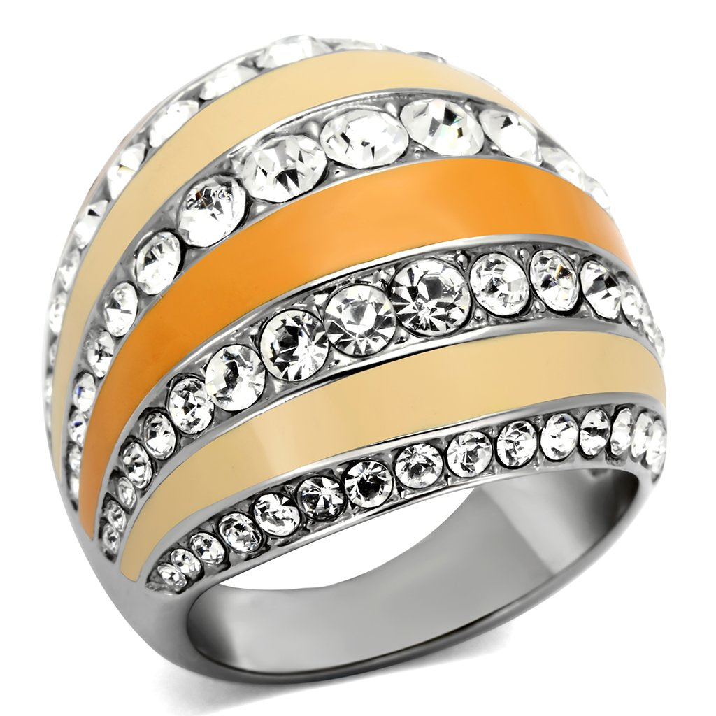 TK798 - High polished (no plating) Ring with Top Grade