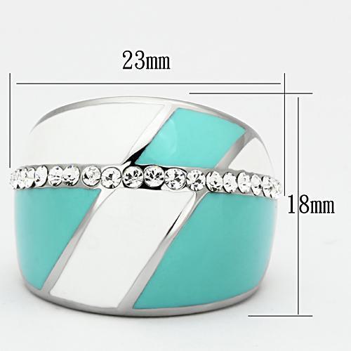 TK812 - High polished (no plating) Ring with Top Grade