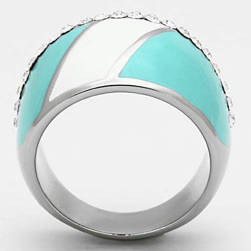 TK812 - High polished (no plating) Ring with Top Grade