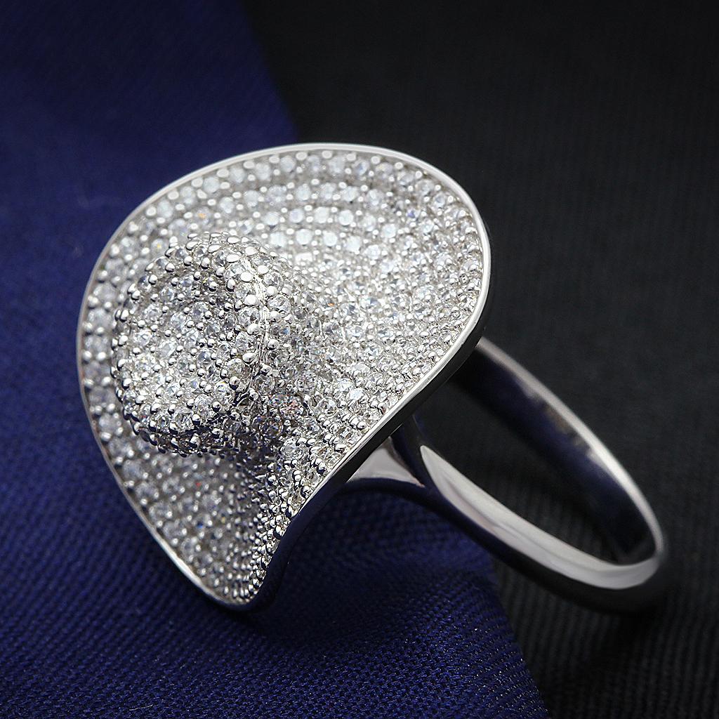 TS015 - Rhodium 925 Sterling Silver Ring