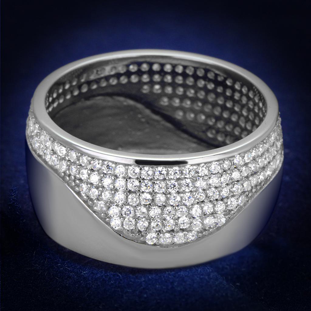 TS378 - Rhodium 925 Sterling Silver Ring