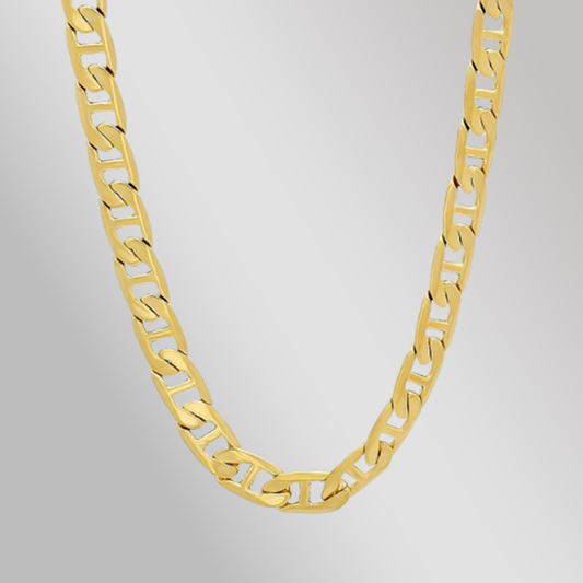 14K Yellow Gold Plated Brass Classic Guci Chain