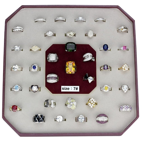 VK925-001-SIZE7 - Assorted 925 Sterling Silver Ring with Assorted  in